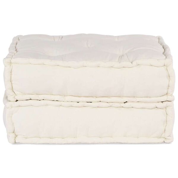 vidaXL Modularna sedežna garnitura kremast 70x70x36 Tkanina