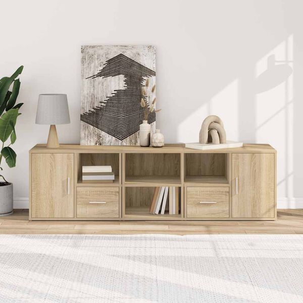 vidaXL Kotna omarica sonoma hrast 160x40x45 cm iverna plo&scaron;ča