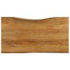 vidaXL Mizna plo&scaron;ča 100x60x3,8 cm naraven rob trden mangov les