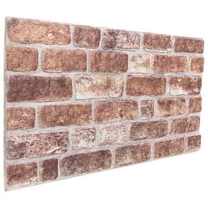 vidaXL Stenske plo&scaron;če 10 kos 100 x 50 cm Rjava EPS pena