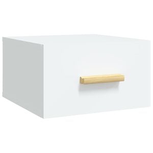 vidaXL Stenska nočna omarica bela 35x35x20 cm
