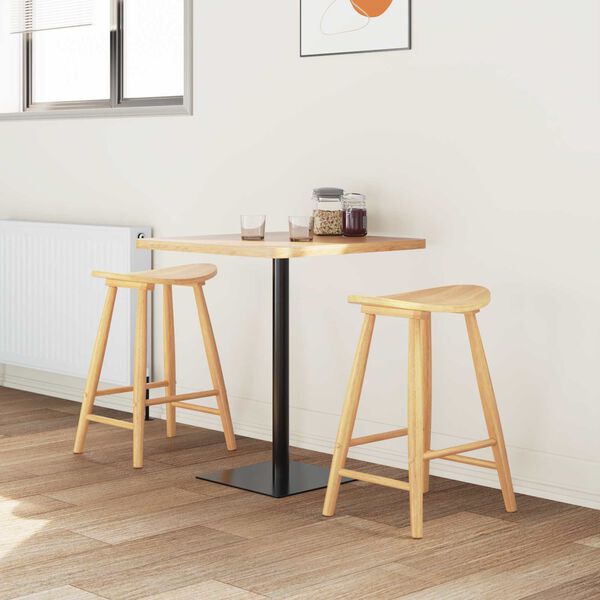 vidaXL Jedilni stoli 2 pcs Naravna 46 x 37 x 63 cm Masivno gumovo les