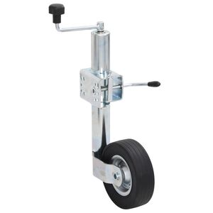 vidaXL Podporno kolo za prikolico z deljeno objemko 60 mm jeklo