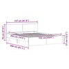 vidaXL Konstrukcija postelje Sonoma 152 x 203 cm Konstruiran les