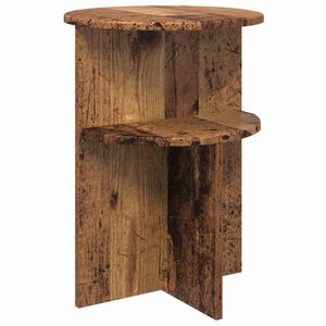 vidaXL Stranska miza Star les &Oslash; 39,5 x 55 cm Inženirski les