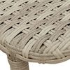 vidaXL Zložljiva vrtna miza svetlo siva 90x51x75 cm Poly Rattan