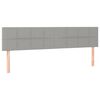 vidaXL Posteljni okvir brez vzmetnice siv 120x190 cm blago