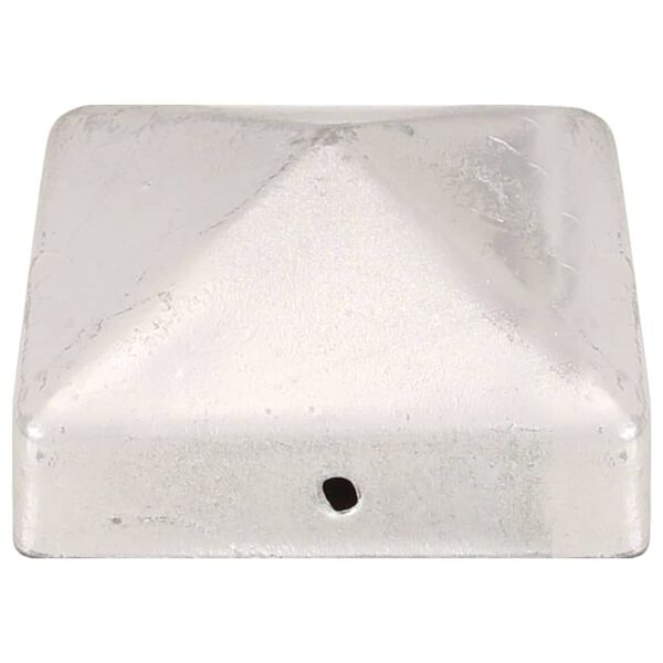 vidaXL Piramidni pokrovčki za stebričke 6 kosov kovina 71x71 mm