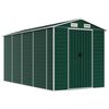 vidaXL Vrtna lopa zelena 191x385x198 cm pocinkano jeklo