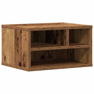 vidaXL Stojalo za tiskalnik Star les 40 x 32 x 22,5 cm Inženirski les