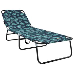 vidaXL Zložljiv ležalnik večbarvno 188 x 57 x 86,5 cm Poliester