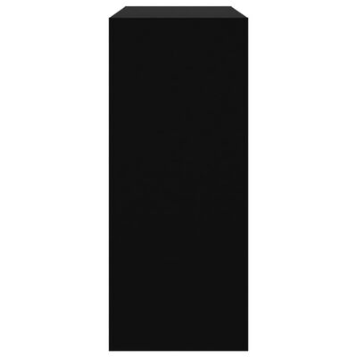 vidaXL Knjižna omara/pregrada črna 80x30x72 cm iverna plošča