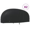 vidaXL Pokrivalo za motorno kolo črno 245x105x125 cm 210D oxford blago