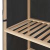 vidaXL Garderobna omara 110x40x170 cm sivo blago