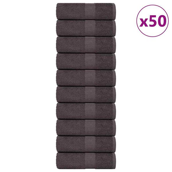 vidaXL Brisače za goste FROGN 50 kosov antracitne 30x50 cm 360 g/m&sup2;