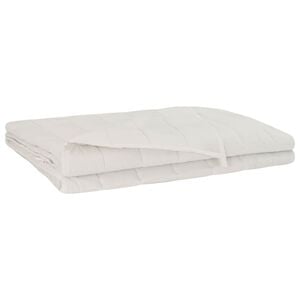 vidaXL Težka odeja Bela 200 x 230 cm 13 kg 100% Bombaž 205T