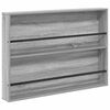 vidaXL Regal za revije Siva Sonoma 100 x 12 x 70 cm Inženirski les