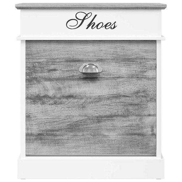 vidaXL Omarica za čevlje siva 50x28x58 cm les pavlovnije