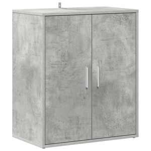 vidaXL Omarica za čevlje betonsko siva 60x35x70 cm iverna plo&scaron;ča