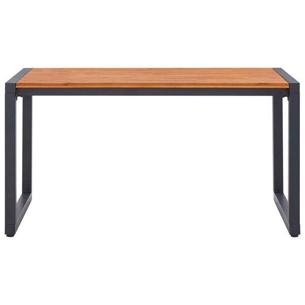 vidaXL Vrtna jedilna garnitura 5-delna siva