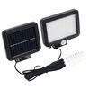 vidaXL Solarna svetilka s senzorjem gibanja LED bele barve