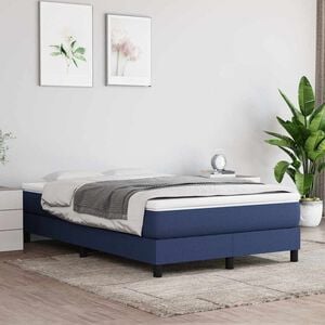vidaXL Vzmetnica z žepkasto vzmetjo srednje trdote modra 120x200x20 cm blago