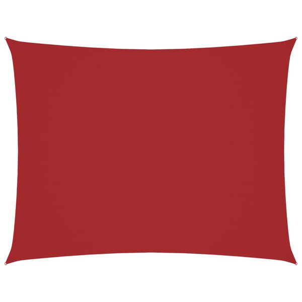 vidaXL Senčno jadro oksford blago pravokotno 4x6 m rdeče
