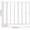 vidaXL Kopalna zaslonka Mlečno 168 x 140 cm Aluminij & PP panel