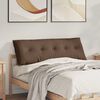 vidaXL Poglavni vzglavnik Rjava 140 x 19 x 50 cm blago