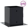 vidaXL Post Bases Square 12 kosov Antracit 101x101 mm