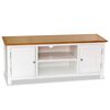vidaXL TV omarica 120x35x48 cm trdna hrastovina