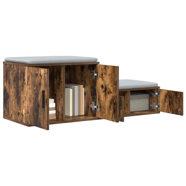 vidaXL Omarica za shranjevanje 2 pcs Dimljeni oreh 103 x 41 x 40 cm