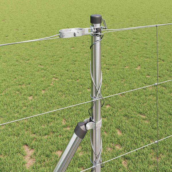 vidaXL Divja ograja Vroča cinkana 1000 x 120 x 0,18 cm elezo