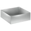 vidaXL Vrtni lonček Srebrna 60 x 60 x 20 cm Pocinkano jeklo
