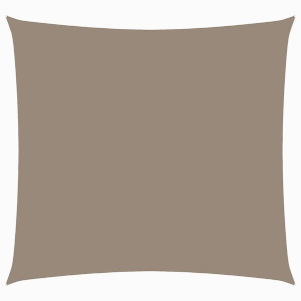 vidaXL Senčno jadro oksford blago kvadratno 6x6 m taupe