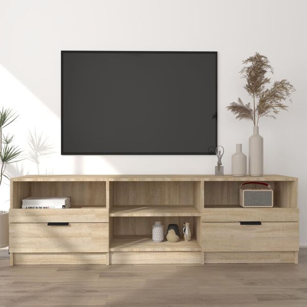vidaXL TV omarica sonoma hrast 150x33,5x45 cm konstruiran les