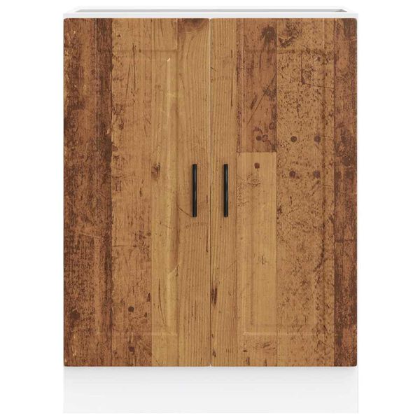 vidaXL Kuhinjska osnovna omarica Porto starinski les inženirski les