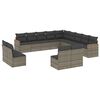 vidaXL Patio Sofa Set 13-sedežni Grey