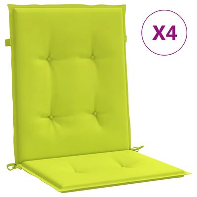 vidaXL Blazine za vrtne stole 4 kosi svetlo zelene 100x50x3 cm oxford