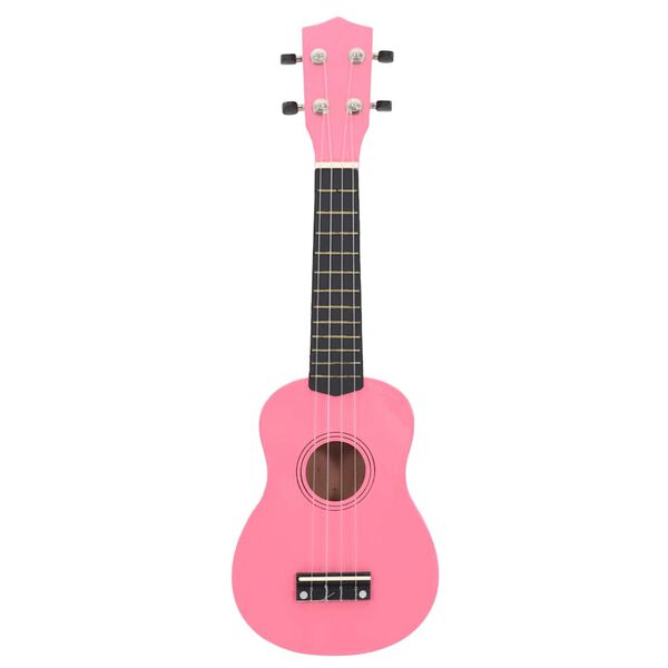 vidaXL Otro&scaron;ki ukulele soprano s torbo roza 23"