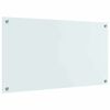 vidaXL Zaščita za kuhinjo Bela 90 x 50 cm kaljeno steklo