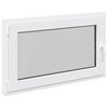 vidaXL Okno za klet RISOR 100 x 70 cm PVC in steklo Bela