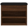 vidaXL Klop za čevlje rjavi hrast 62x32x50 cm inženirski les
