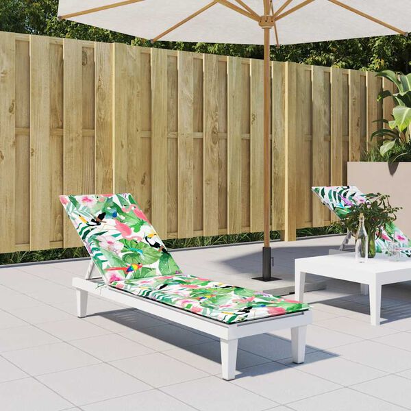 vidaXL Blazina za ležalnik večbarvna oxford tkanina