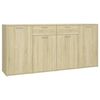 vidaXL Komoda sonoma hrast 160x36x75 cm iverna plo&scaron;ča