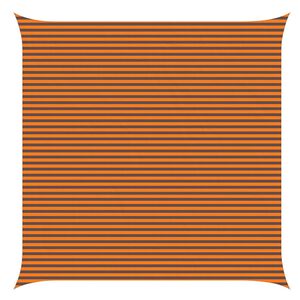 vidaXL Sončno platno Oranžna in Rjava 6 x 6 m 100% poliester Oxford