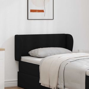 vidaXL U&scaron;esni vzglavnik Črna 40 x 23 x 6 cm PVC