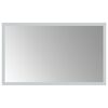 vidaXL LED kopalni&scaron;ko ogledalo Transparentno 50 x 30 cm kaljeno steklo