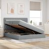 vidaXL Postelja z dodatnim prostorom za shranjevanje in vzmetnico