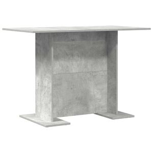 vidaXL Jedilna miza 110 x 60 x 75 cm Inženirski les Betonsko siva